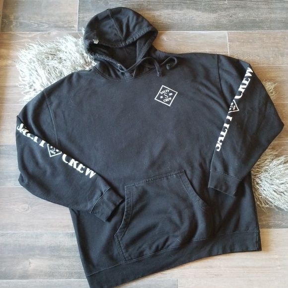 salty crew black hoodie